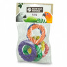 Coloured Woven Rings - Lot de 6