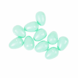 Petit Œuf Factice en Plastique Vert pour Oiseaux Exotiques - Dim : L1.6 x Ø 1.3 cm