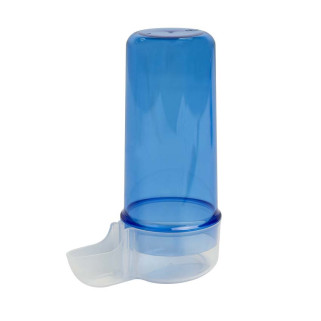 Abreuvoir Fontaine Long Luxe 2GR Ferrara avec Fond Transparent pour Barreaux Verticaux - 200 ml - bleu