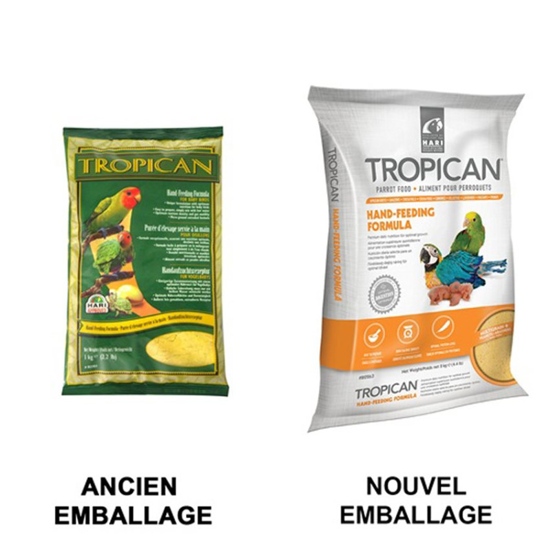 Hagen - Bouillie d'Elevage Tropican - 2 kg - Tous Oiseaux