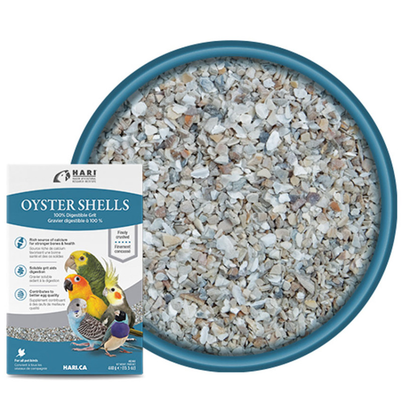 Coquilles d’huîtres HARI pour oiseaux - 440 gr