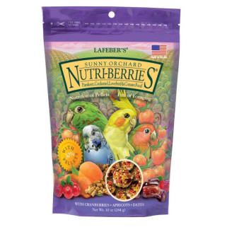 Lafeber - Nutri-Berries Sunny Orchard 284 gr - Repas Complet pour Petites et Grandes Perruches