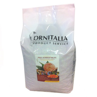 Ornitalia - Perle Morbide Rouge aux Fruits - Complément pour Oiseaux - 4 kg