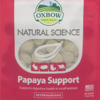 Oxbow - Papaya Support Natural Science - Cachets d' Enzymes Contre les Boules de Poils