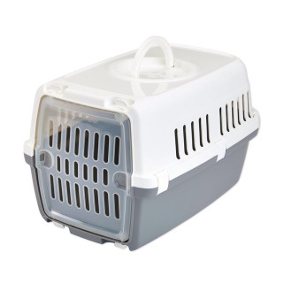 Savic - Cage de Transport pour Chat et Animaux Zephos 1 - Blanc et Gris Froid