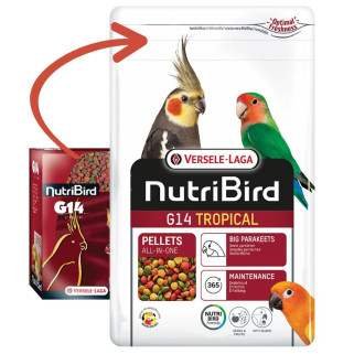 Nutribird Extrudés G14 Tropical Grandes Perruches - 10 kg