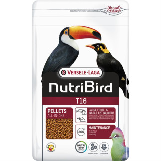 Nutribird Extrudés T16 pour Mainates, Toucans et Touracos - 10 kg