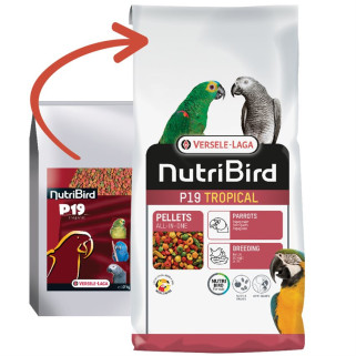 Nutribird Extrudés P19 Tropical Perroquets Élevage - 10 kg