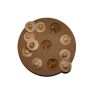 Jouet de Foraging en Bois "Brainboard Puck" pour perroquets